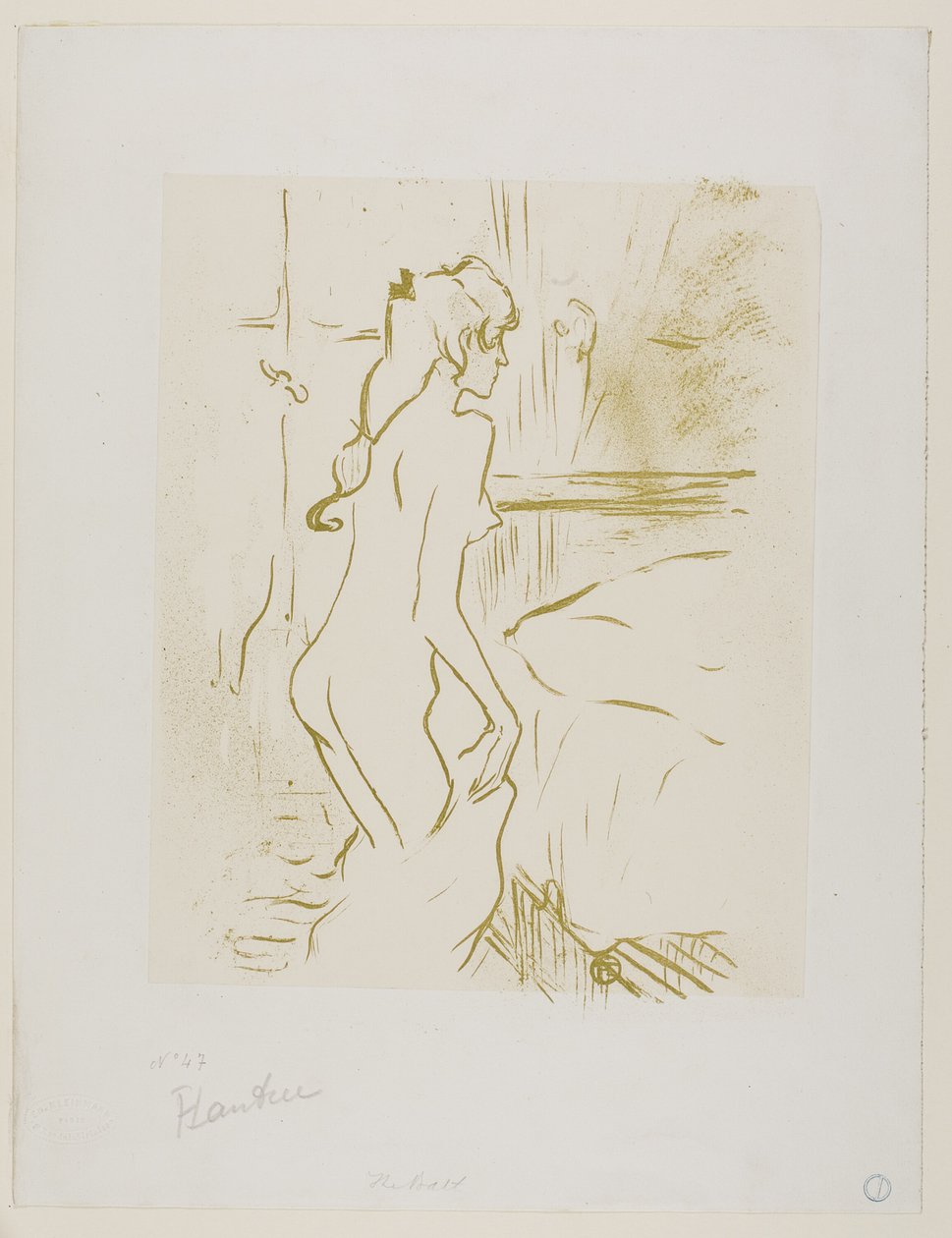 Studie av en kvinna av Henri de Toulouse Lautrec