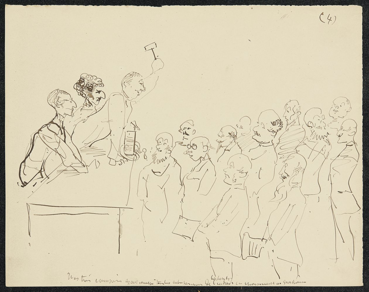 Nedsänkning, 1881 av Henri de Toulouse Lautrec