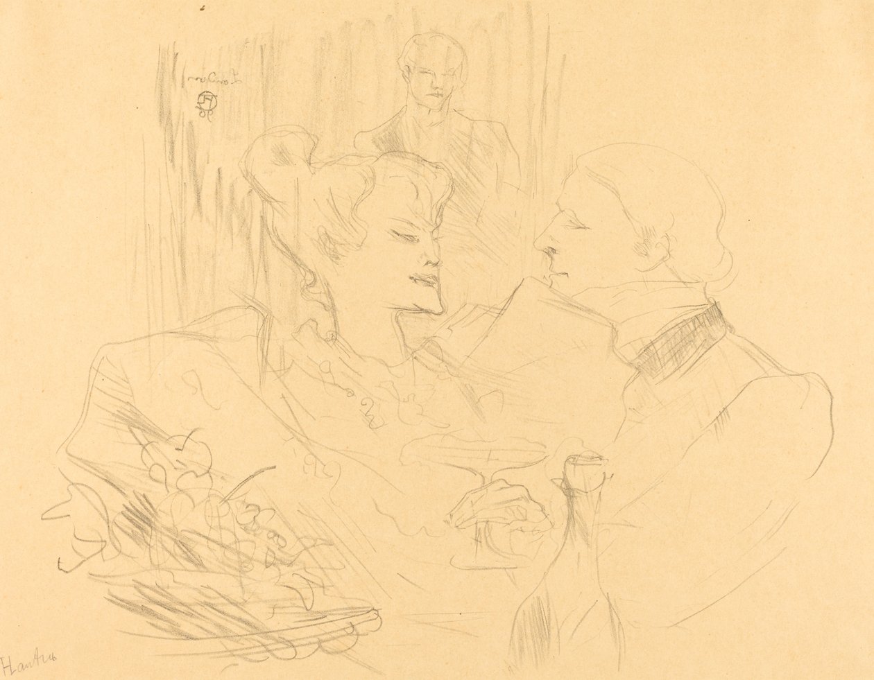 Kvällsmat i London av Henri de Toulouse Lautrec