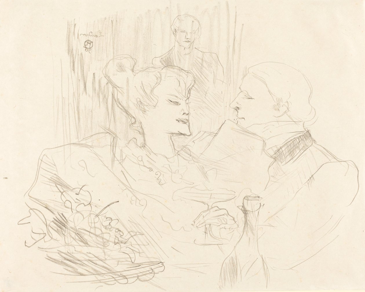 Kvällsmat i London av Henri de Toulouse Lautrec