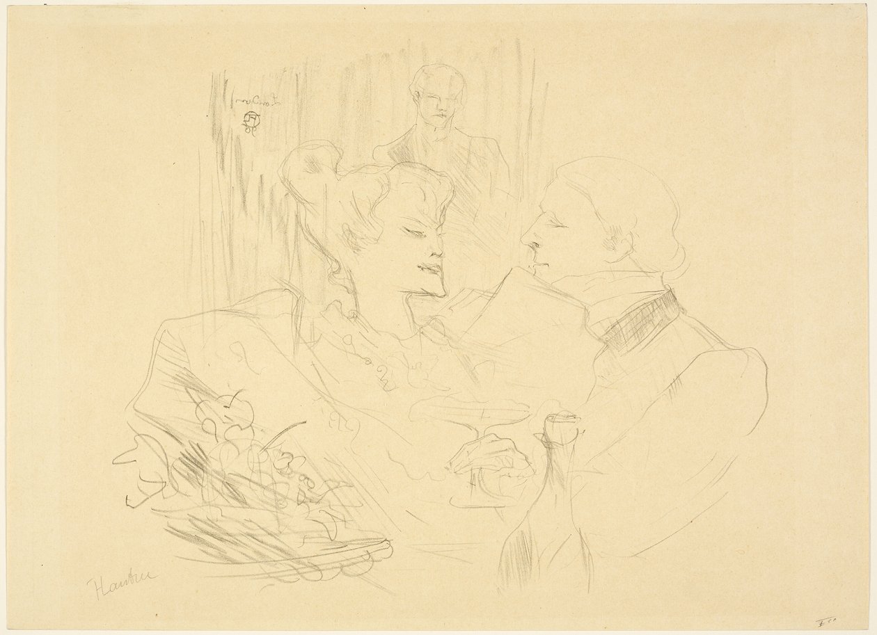 Kvällsmat i London av Henri de Toulouse Lautrec