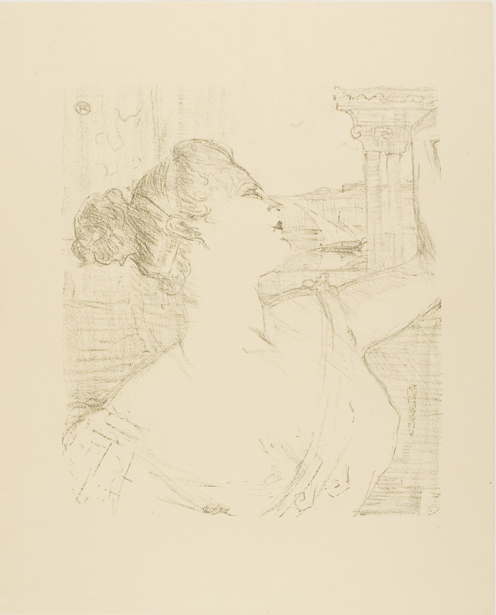 Sybil Sanderson, från Tretton litografier av Henri de Toulouse Lautrec