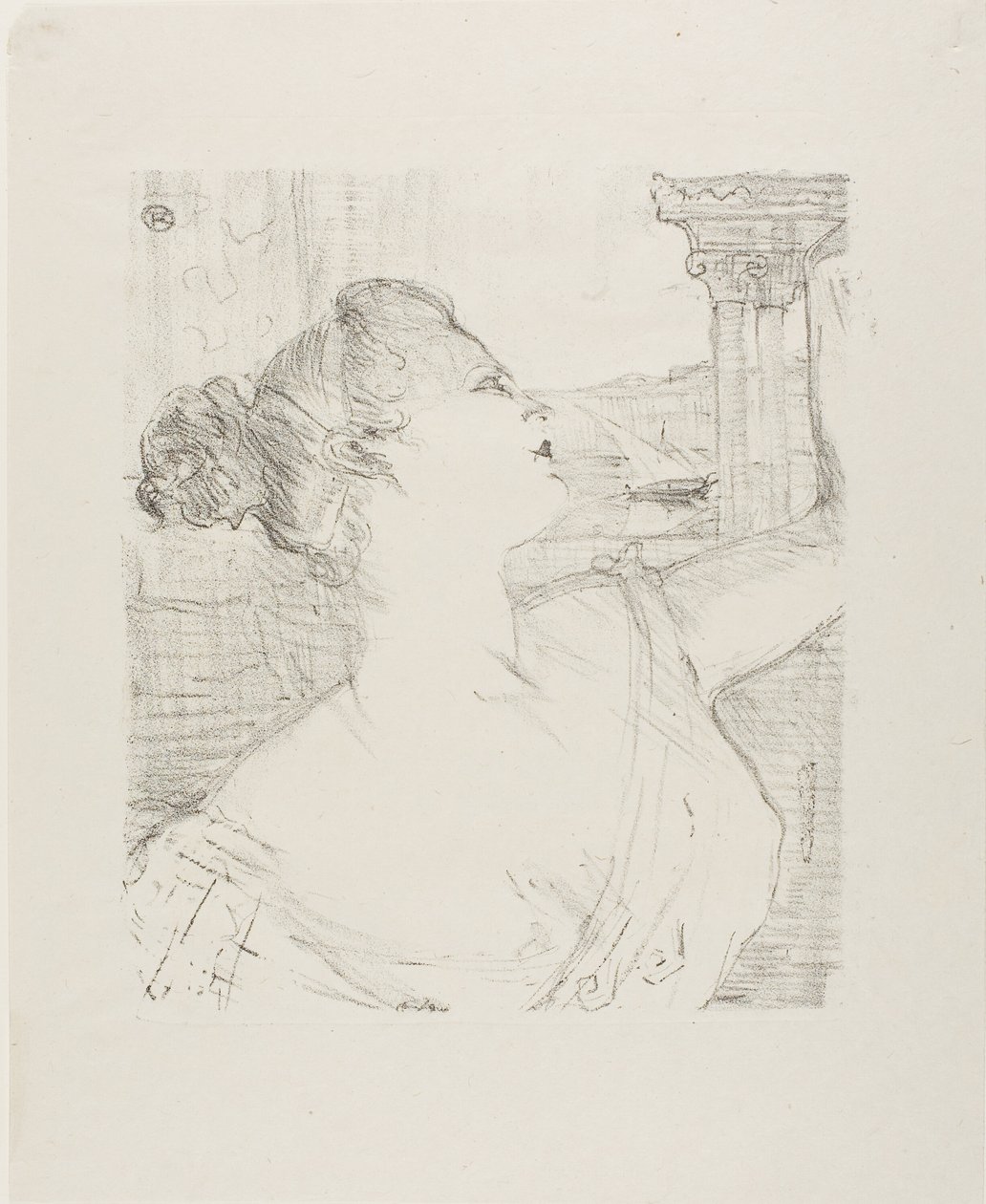 Sybil Sanderson, från Treize Lithographies av Henri de Toulouse Lautrec