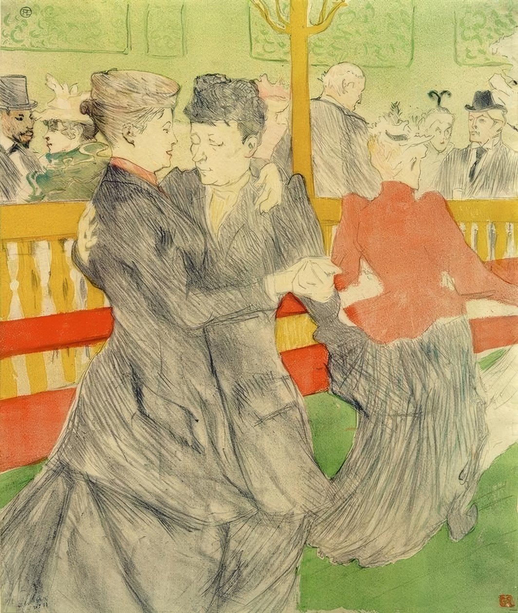Dans i Moulin Rouge av Henri de Toulouse-Lautrec