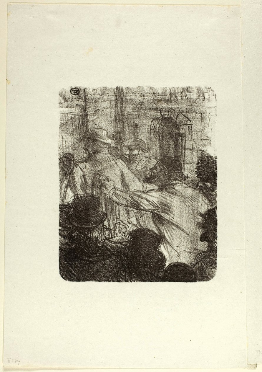 Textilmarknad, Krakow, från Au Pied du Sinaï av Henri de Toulouse Lautrec