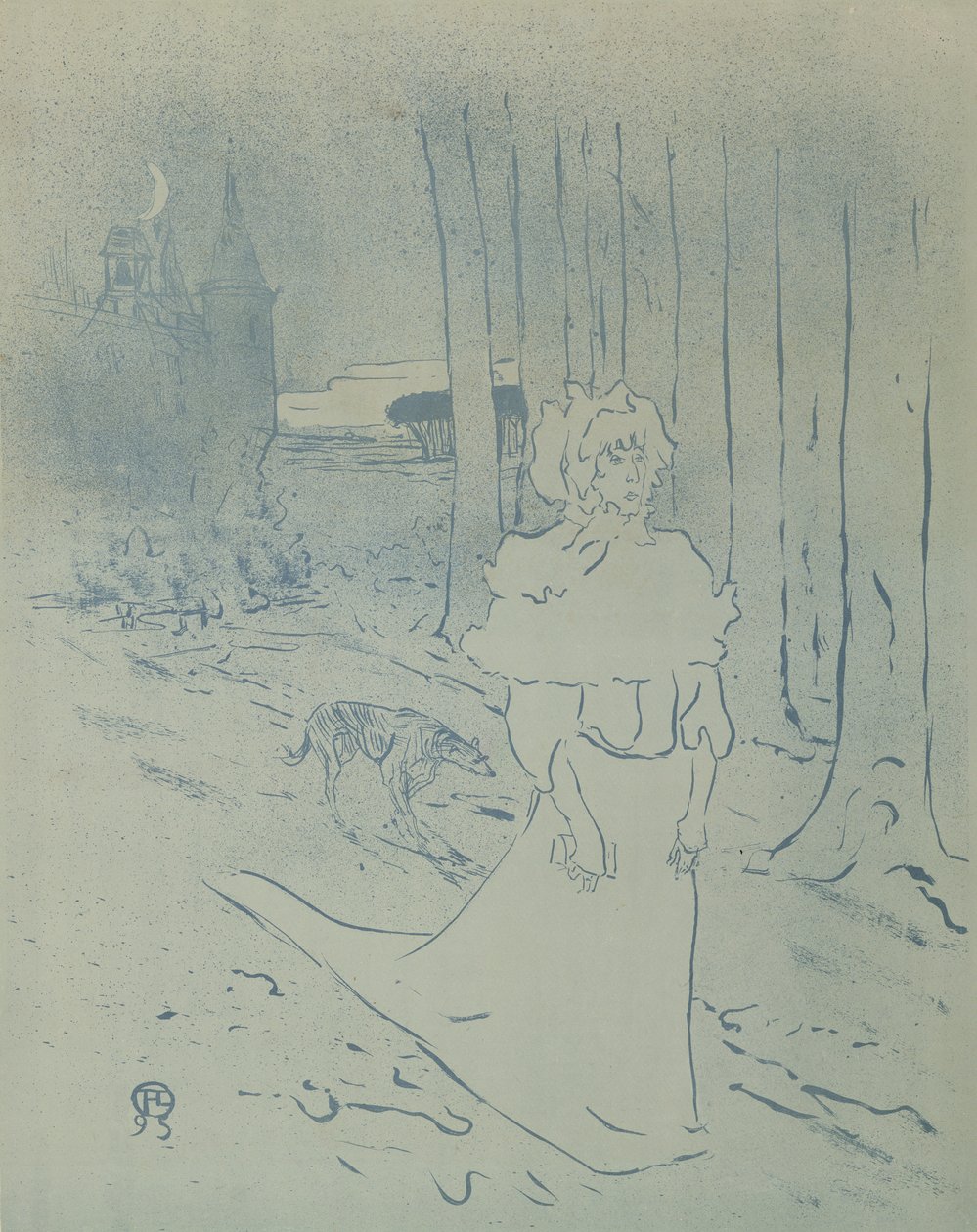 Alarmklockan, 1895 av Henri de Toulouse Lautrec