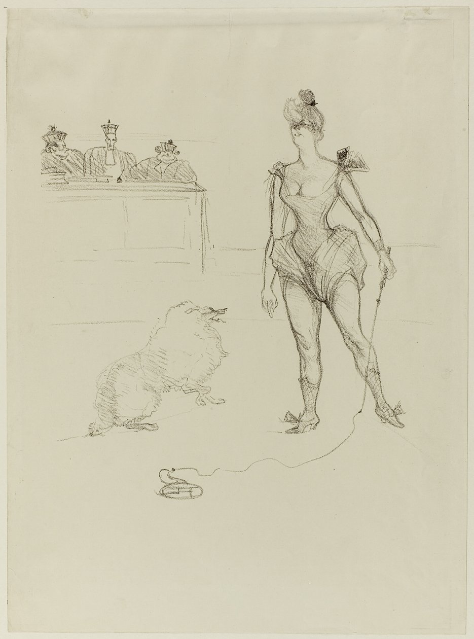 Djurtämjaren inför domstolen av Henri de Toulouse Lautrec