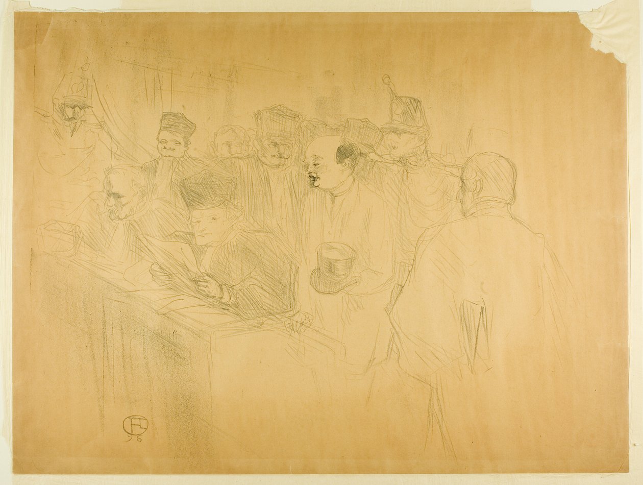 The Arton Trial (tredje plattan) av Henri de Toulouse Lautrec