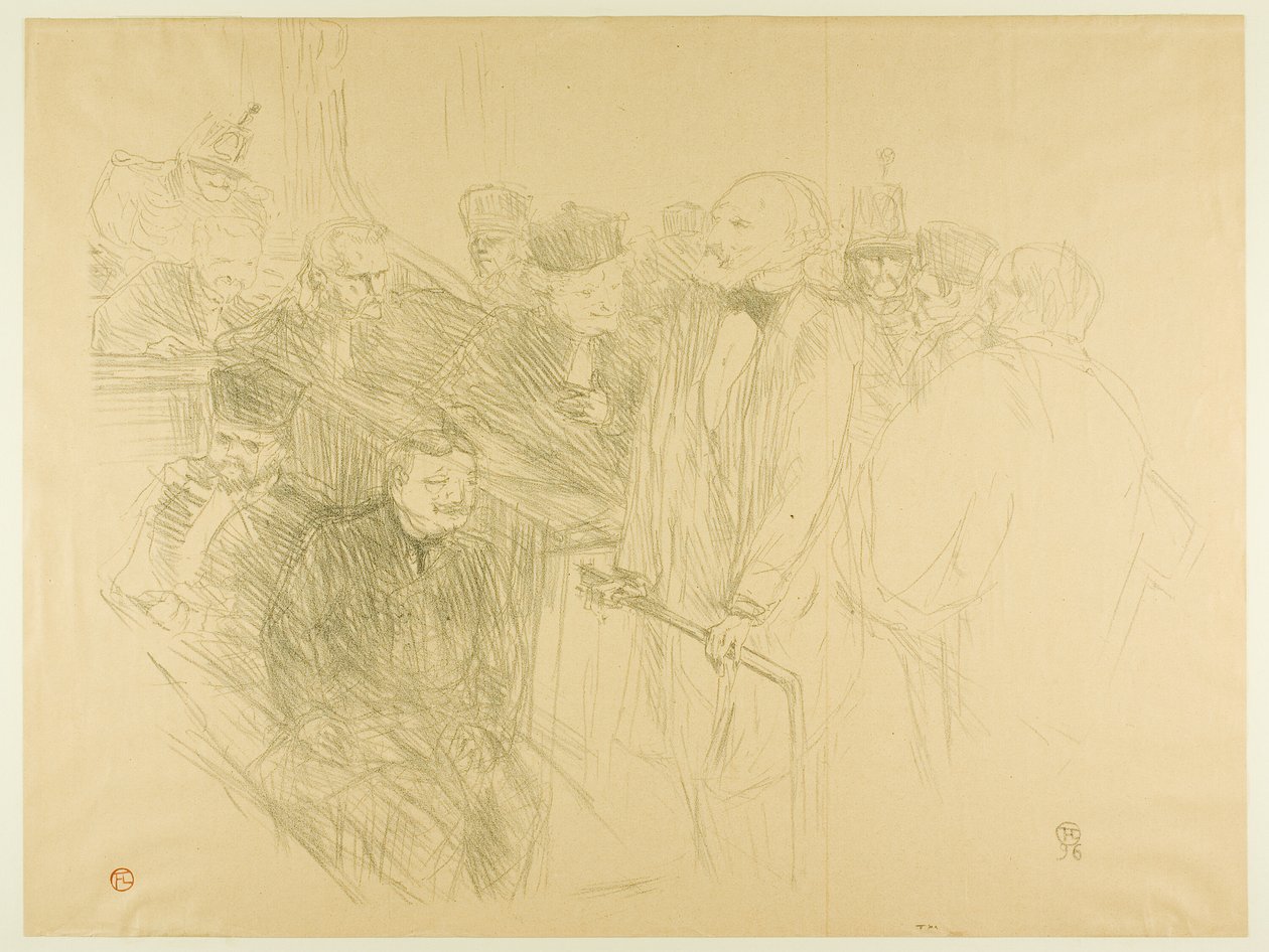 The Arton Trial, Ribot som ger bevis (andra plattan) av Henri de Toulouse Lautrec