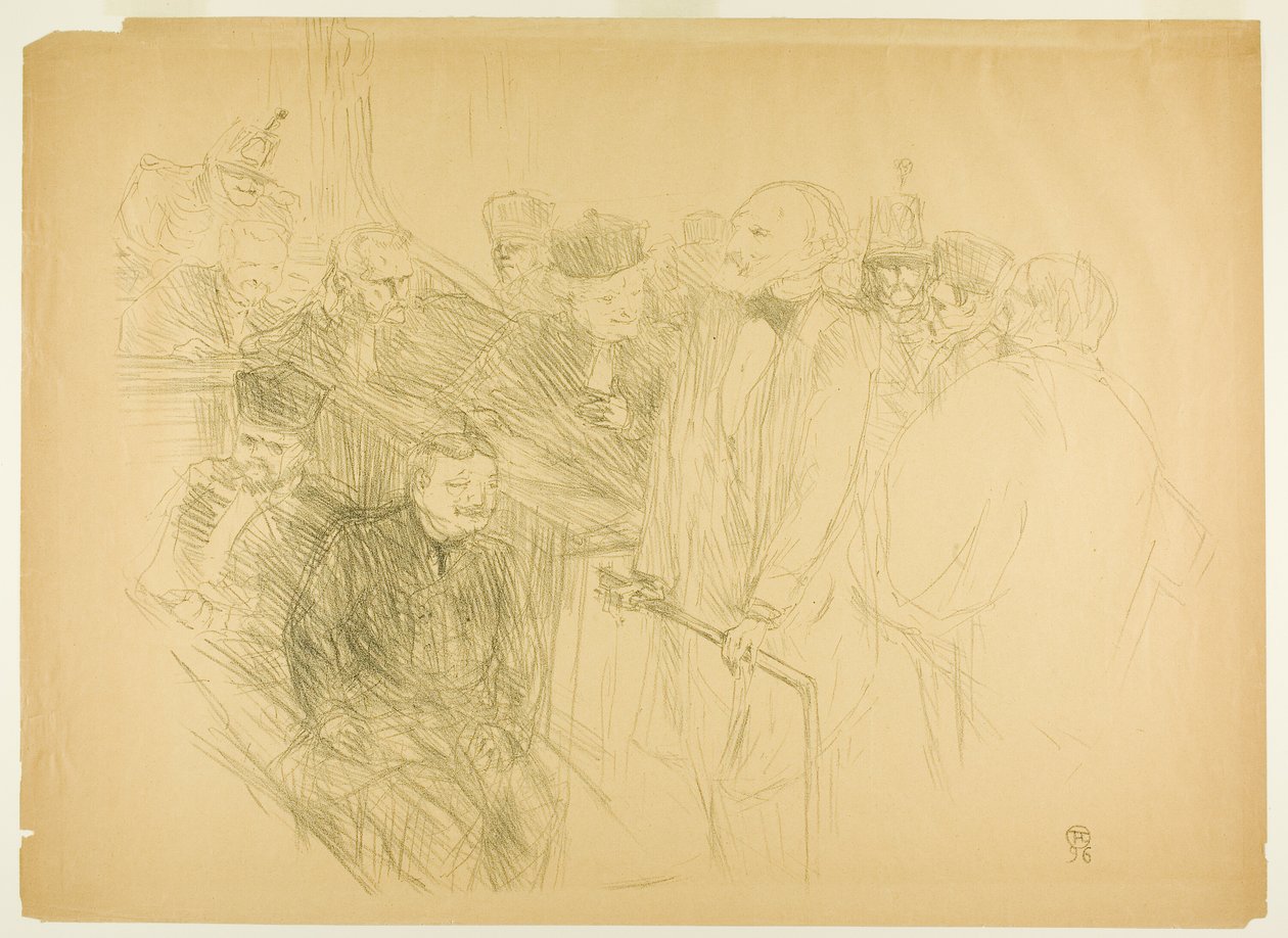 The Arton Trial, Ribot som ger bevis (andra plattan) av Henri de Toulouse Lautrec