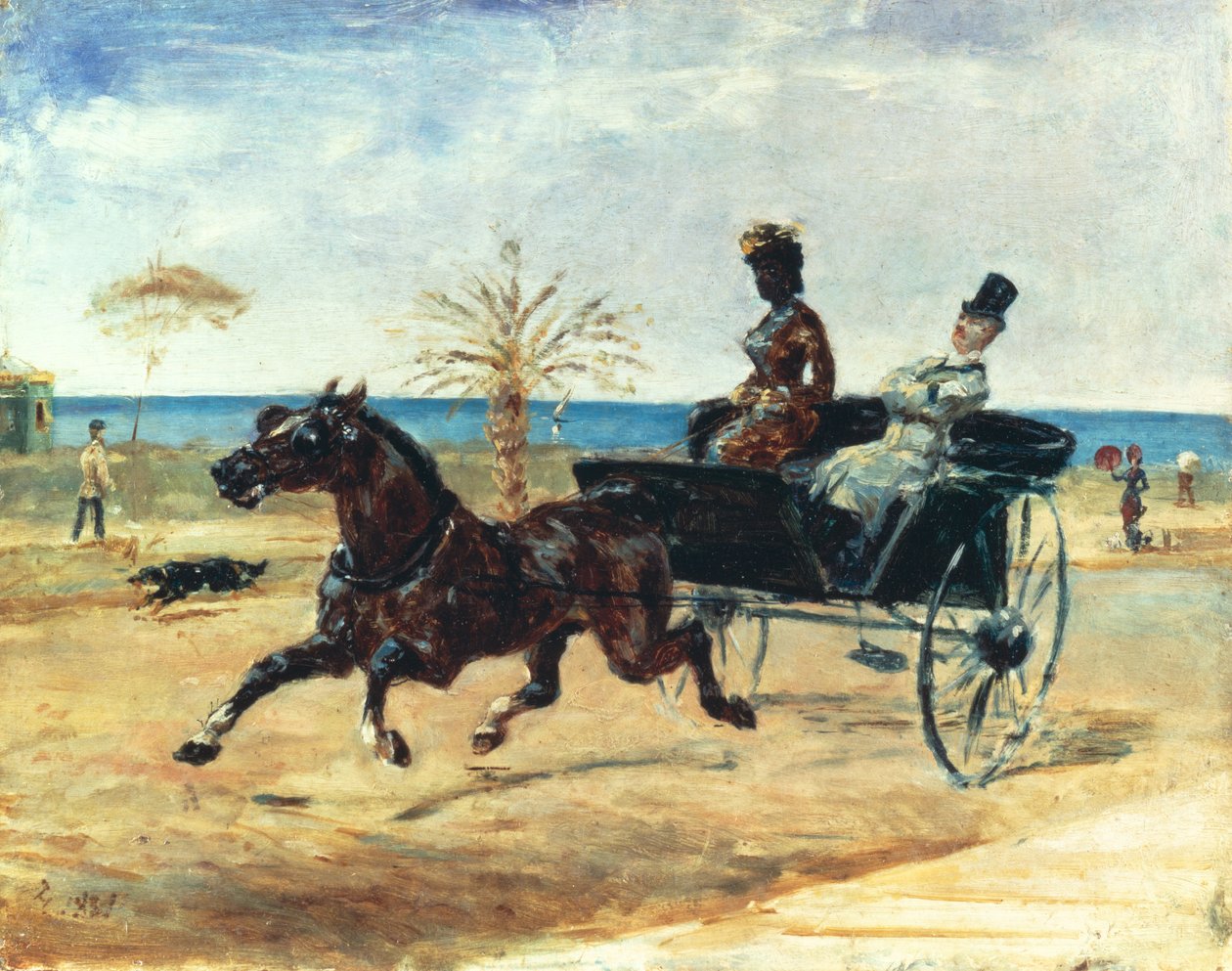 Den svarta grevinnan, 1881 av Henri de Toulouse Lautrec