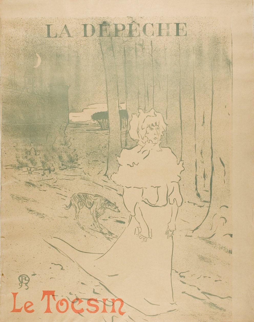 Chatelaine, eller "Le Tocsin av Henri de Toulouse Lautrec