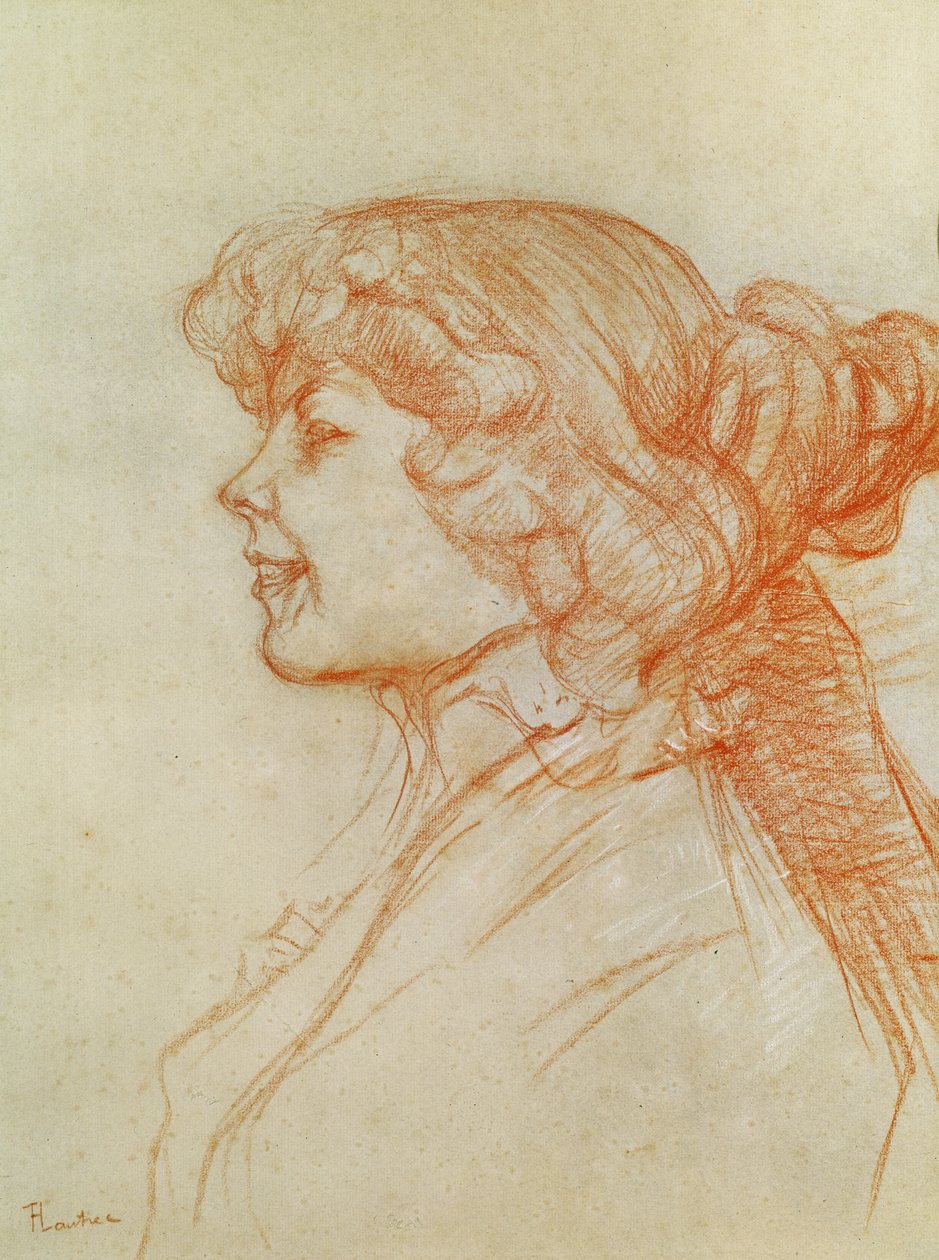 The English Girl at the Star i Le Havre, 1899 (krita på papper) av Henri de Toulouse Lautrec