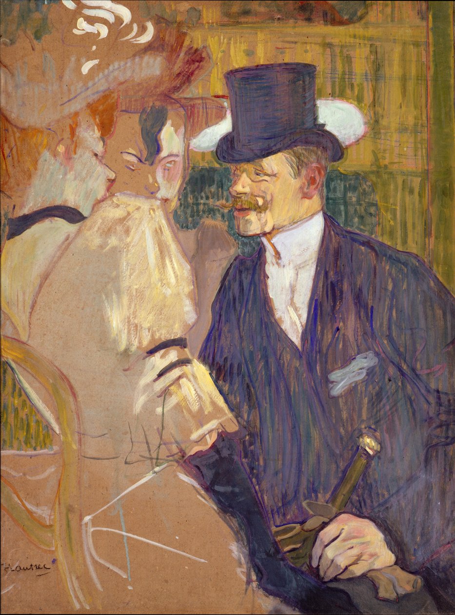 Engelsmannen William Tom Warrener, 1861-1934 vid Moulin Rouge, 1892. av Henri de Toulouse Lautrec