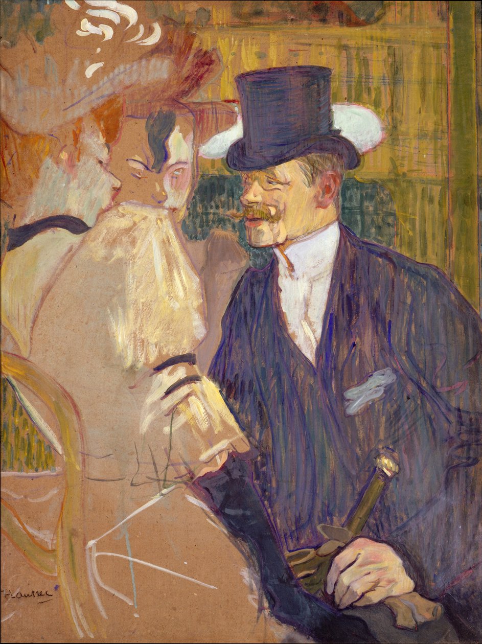 Engelsmannen vid Moulin Rouge, 1892 (olja på kartong) av Henri de Toulouse Lautrec