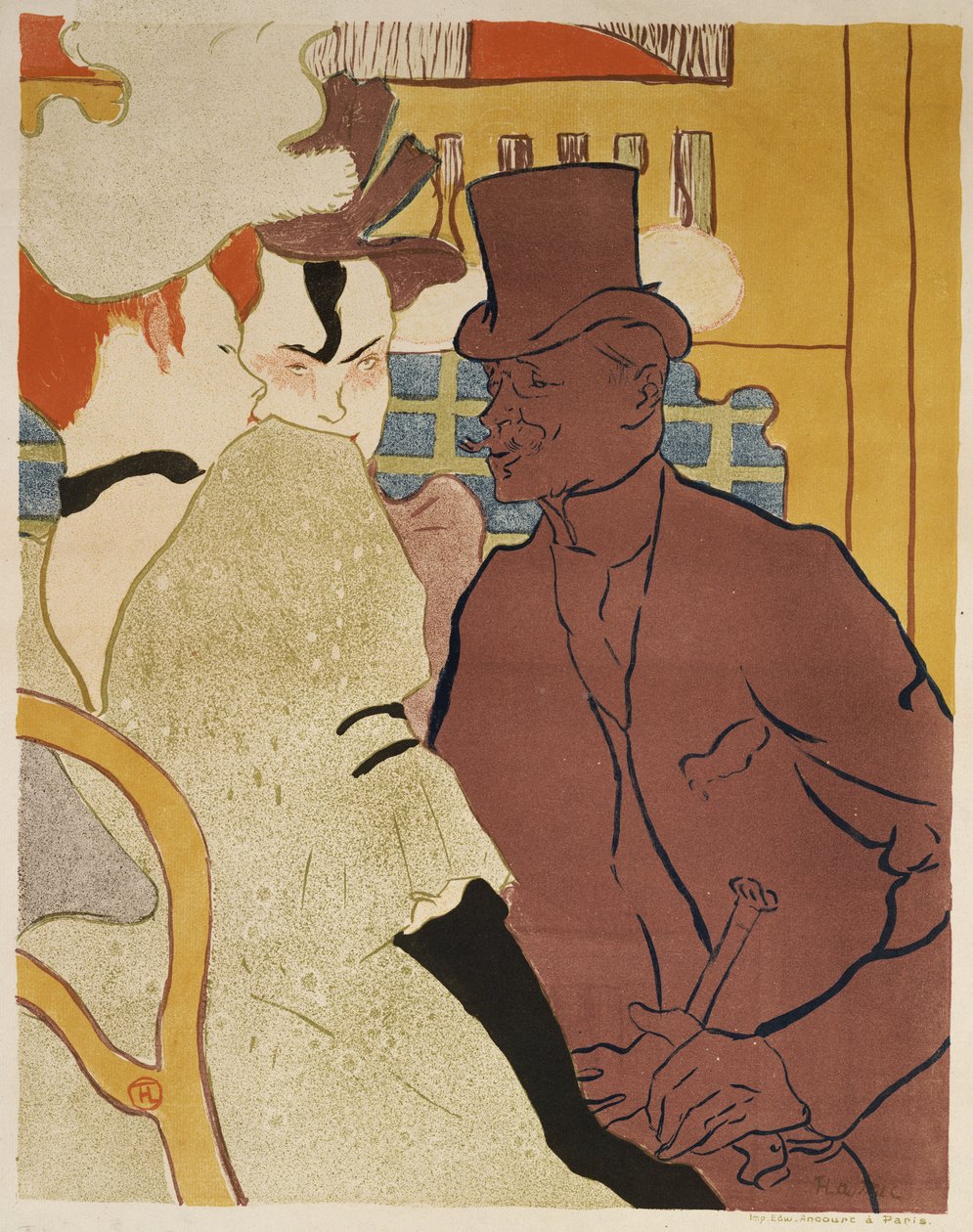 Engelsmannen vid Moulin Rouge, 1892 av Henri de Toulouse Lautrec