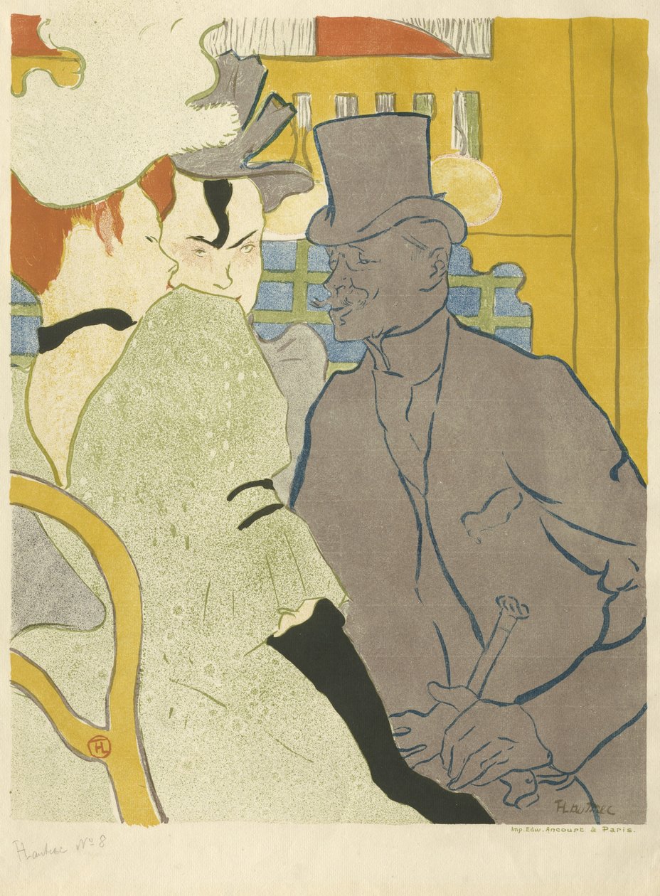Engelsmannen vid Moulin Rouge, 1892 av Henri de Toulouse Lautrec