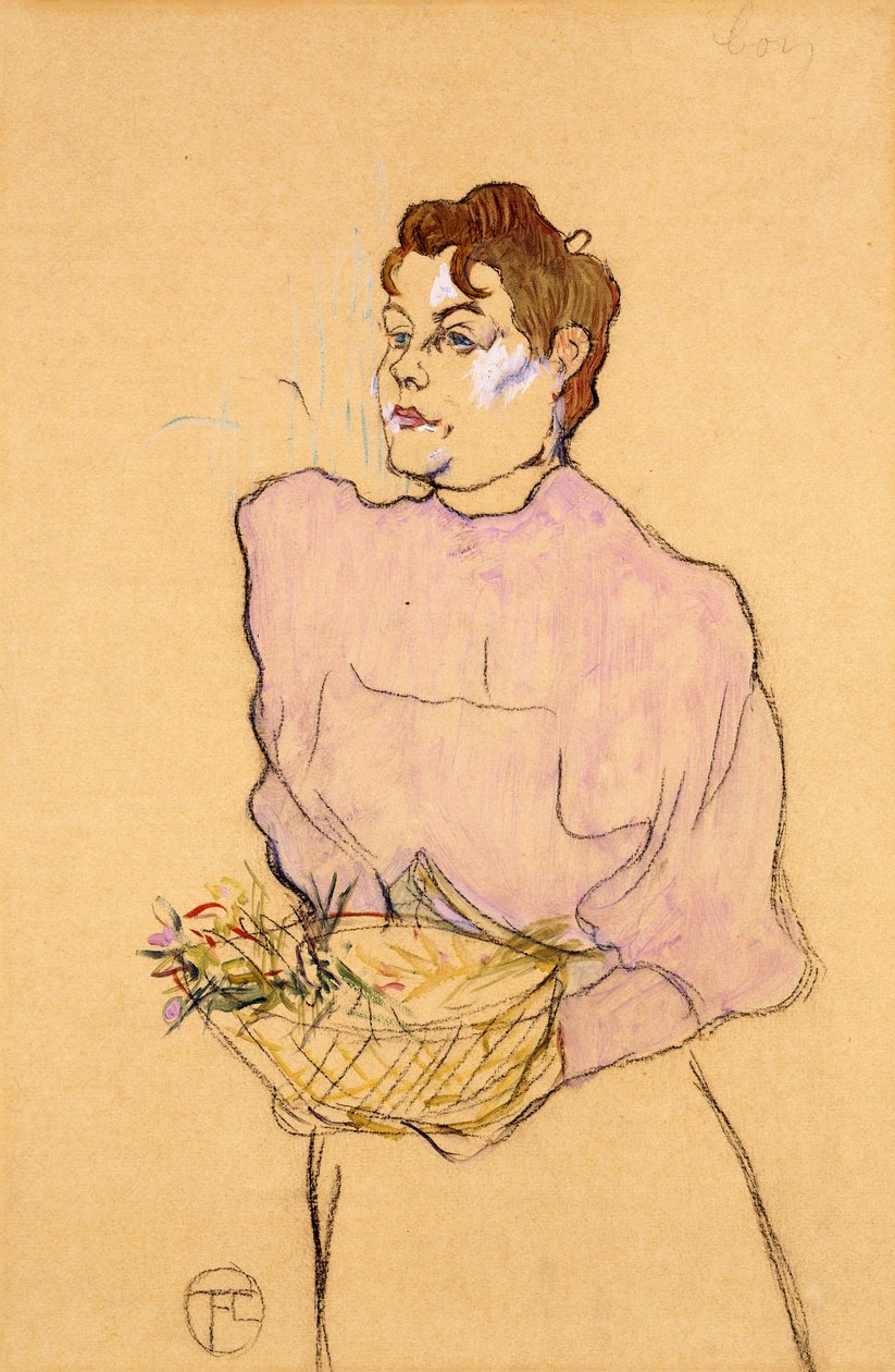 Blomsterförsäljaren, 1894 av Henri de Toulouse Lautrec