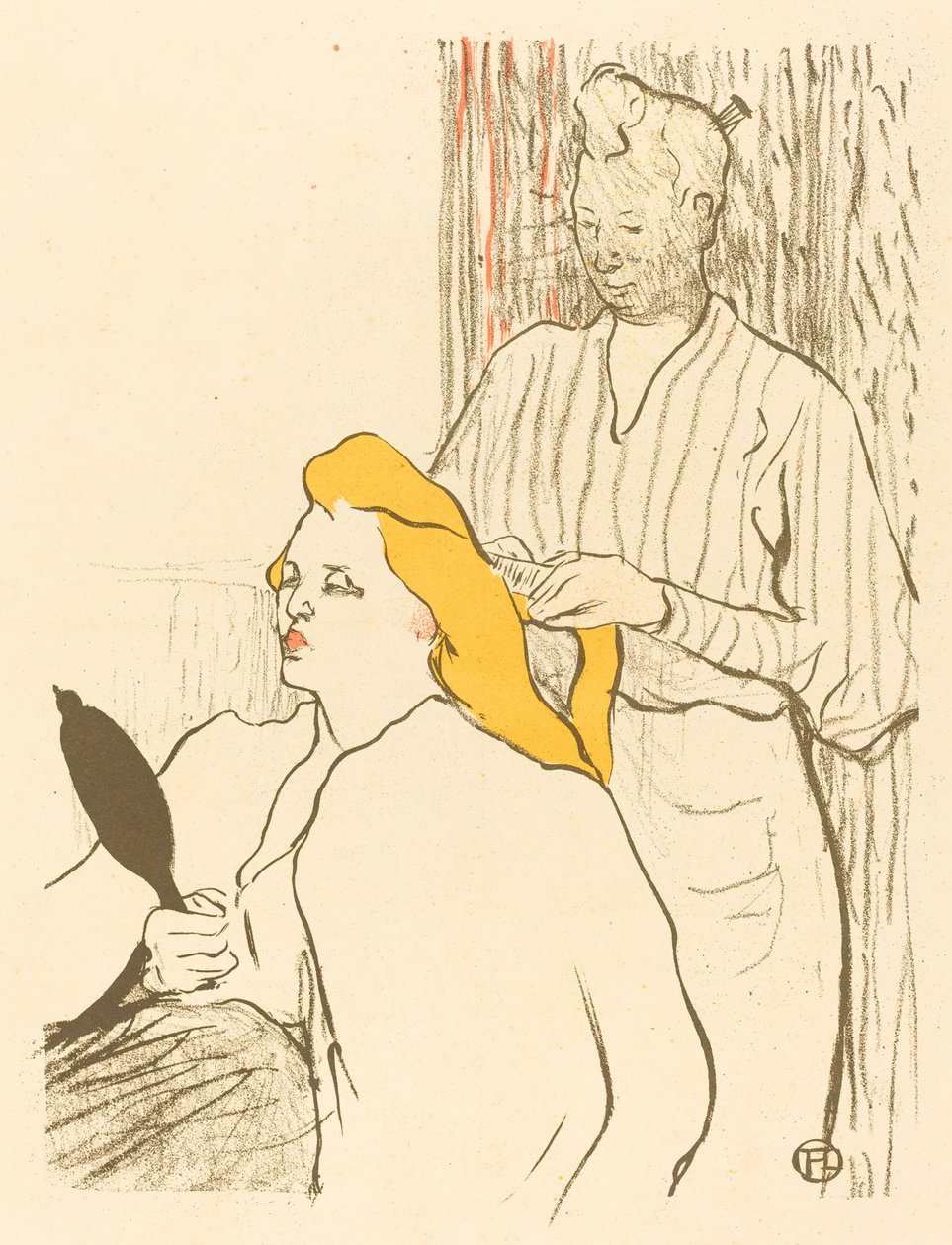 Frisören - Program för Théâtre Libre av Henri de Toulouse Lautrec