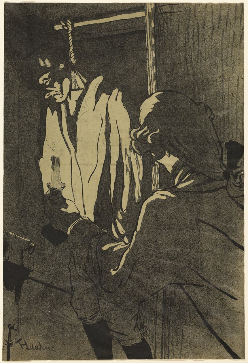 Den hängde mannen av Henri de Toulouse Lautrec