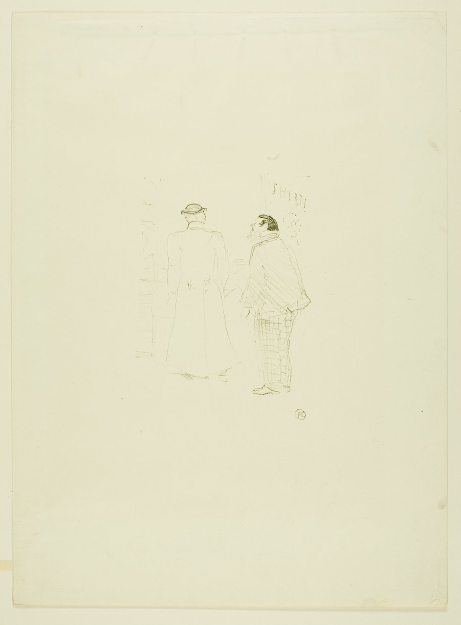 Chefssäljaren på Jourdan and Brown av Henri de Toulouse Lautrec