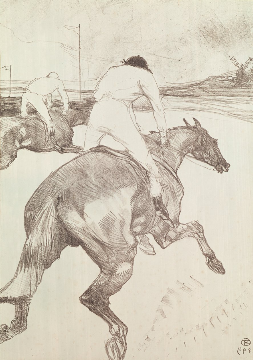 The Jockey, 1899 (färglitografi) av Henri de Toulouse Lautrec