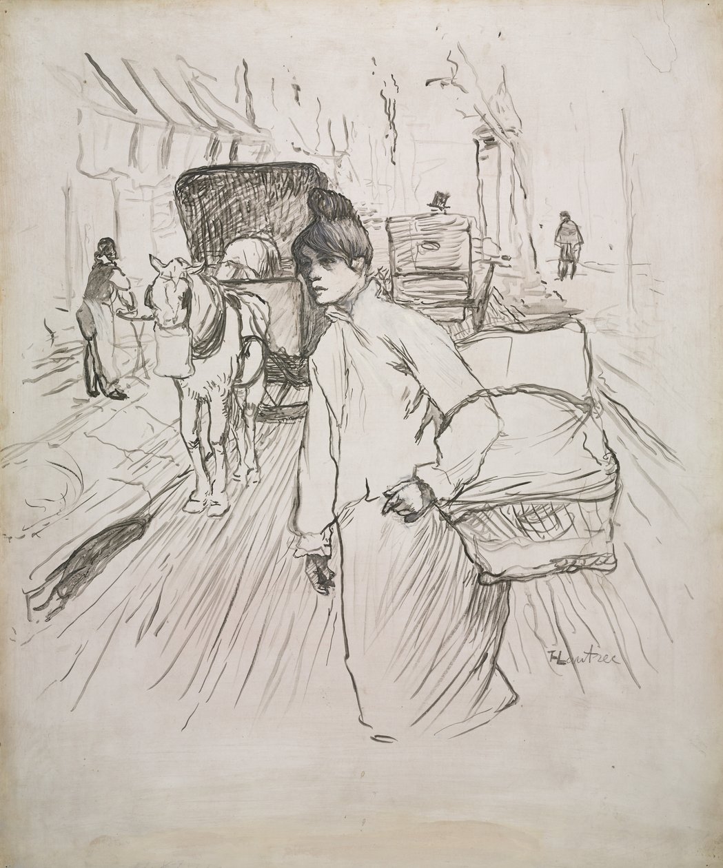Tvätterskan, 1888. av Henri de Toulouse Lautrec