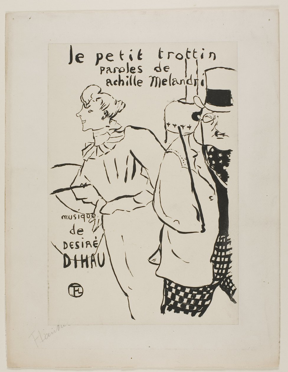 Den lilla ärendeflickan av Henri de Toulouse Lautrec