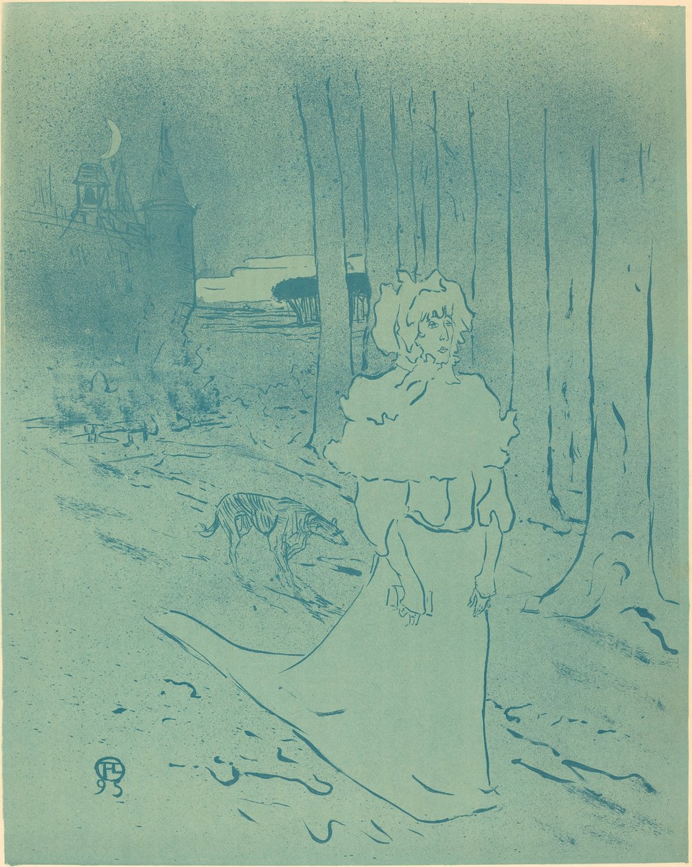 Herrgårdsfrun eller omenet Chatelaine eller giftet, av Henri de Toulouse Lautrec