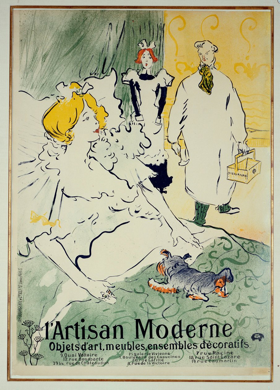 Den moderna hantverkaren, 1896 av Henri de Toulouse Lautrec