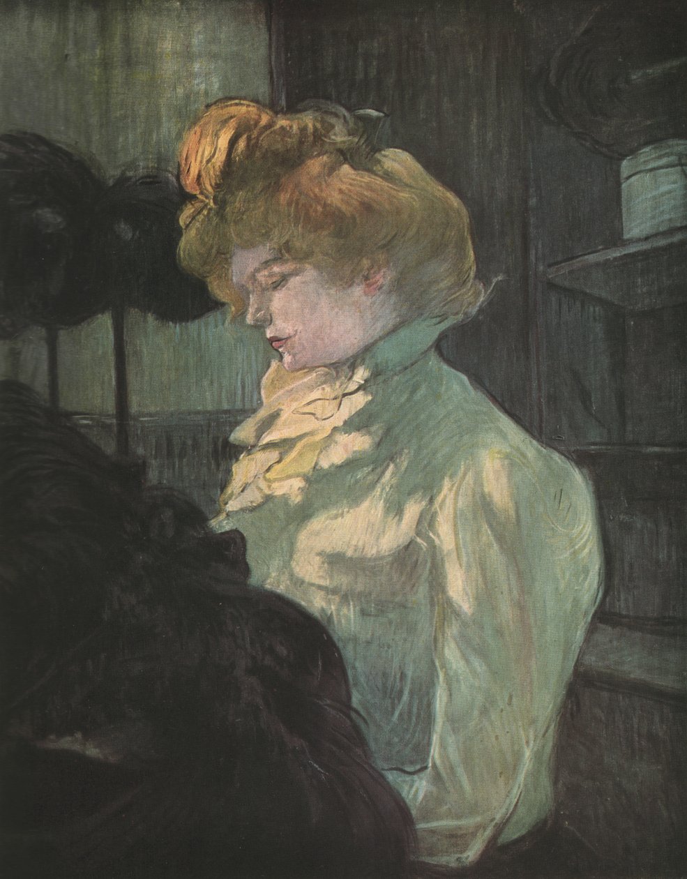 "The Milliner", 1900, 1952. av Henri de Toulouse Lautrec