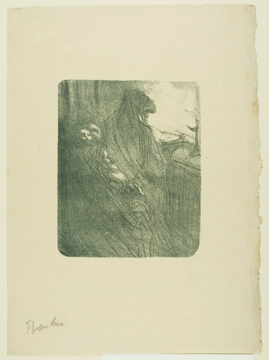 De gamla flirtarna, från Melodier av Désiré Dihau av Henri de Toulouse Lautrec