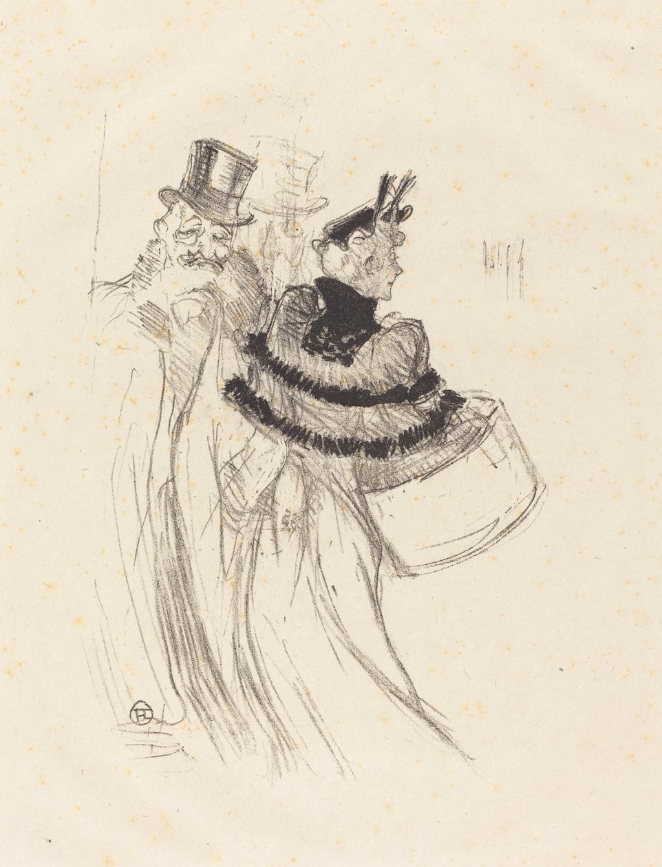 De gamla herrarna av Henri de Toulouse Lautrec