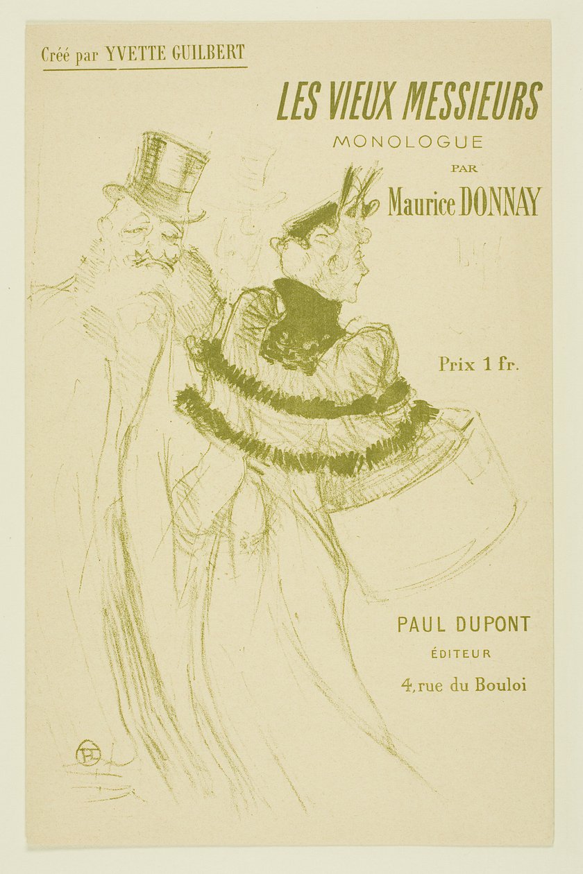 De gamla herrarna av Henri de Toulouse Lautrec