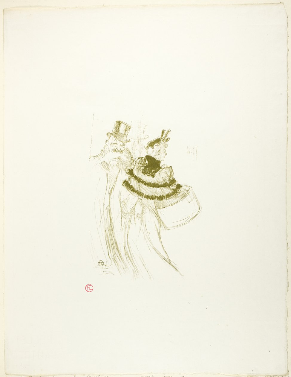 De gamla herrarna av Henri de Toulouse Lautrec