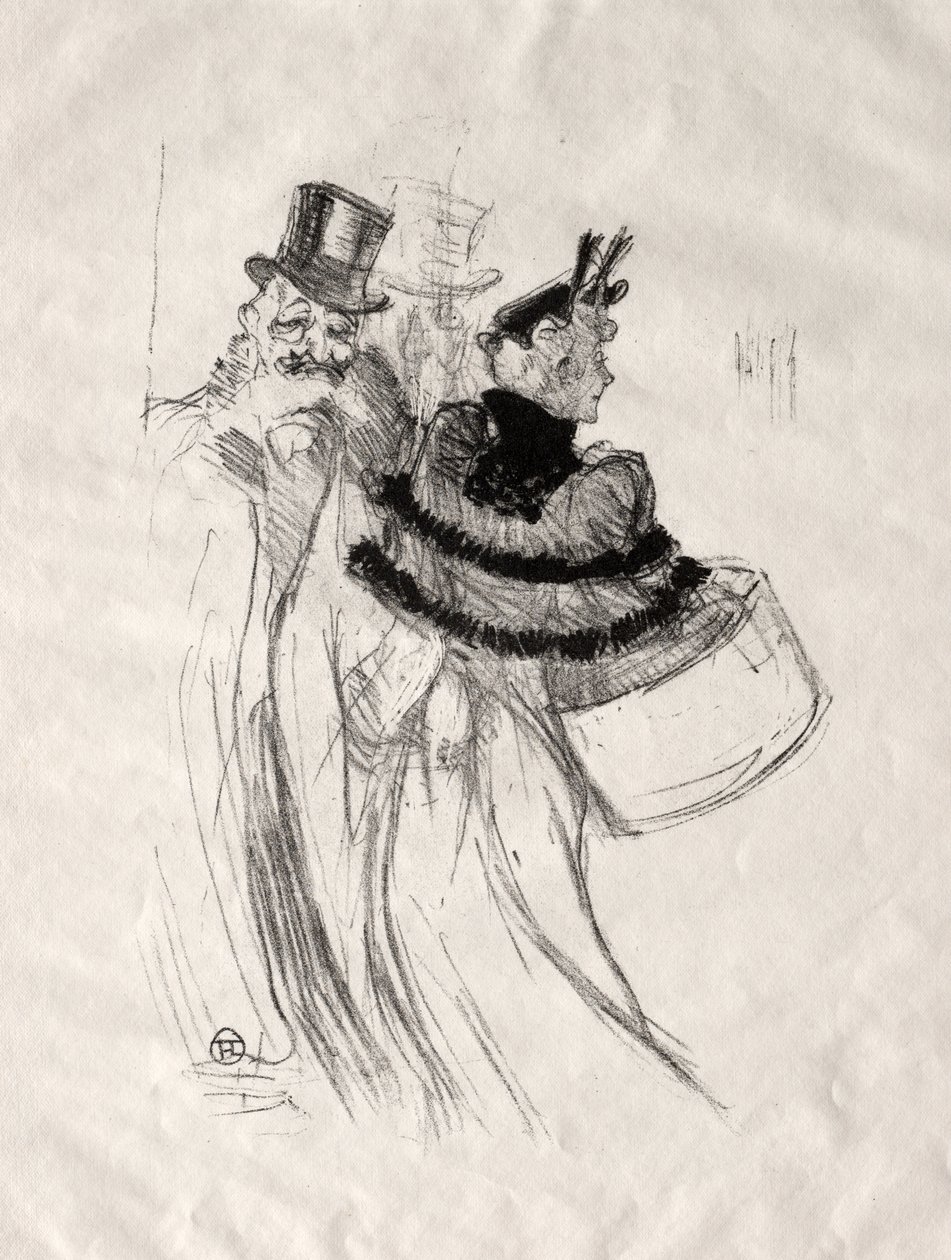 De gamla herrarna av Henri de Toulouse Lautrec
