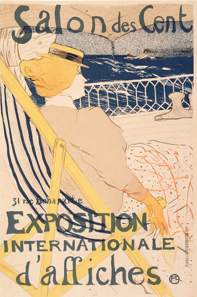 Passageraren från hytt 54 - segling i en yacht, 1896 av Henri de Toulouse Lautrec