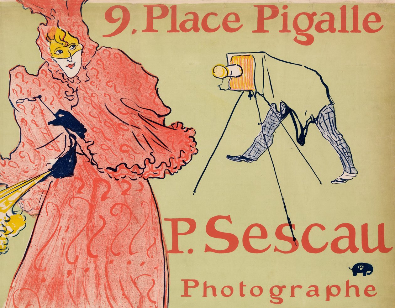 Fotografen Sescau Fotografen Sescau, 1894., 1894. av Henri de Toulouse Lautrec