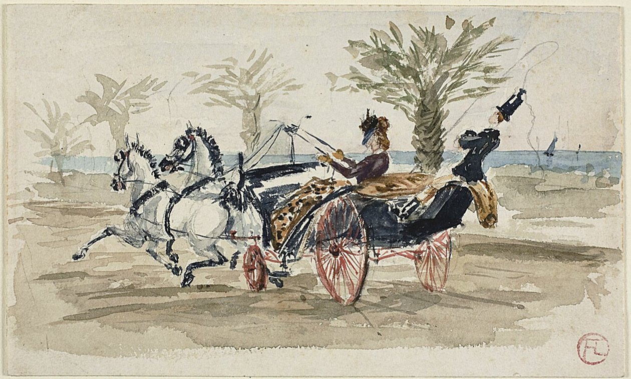 Promenaden des Anglais i Nice av Henri de Toulouse Lautrec