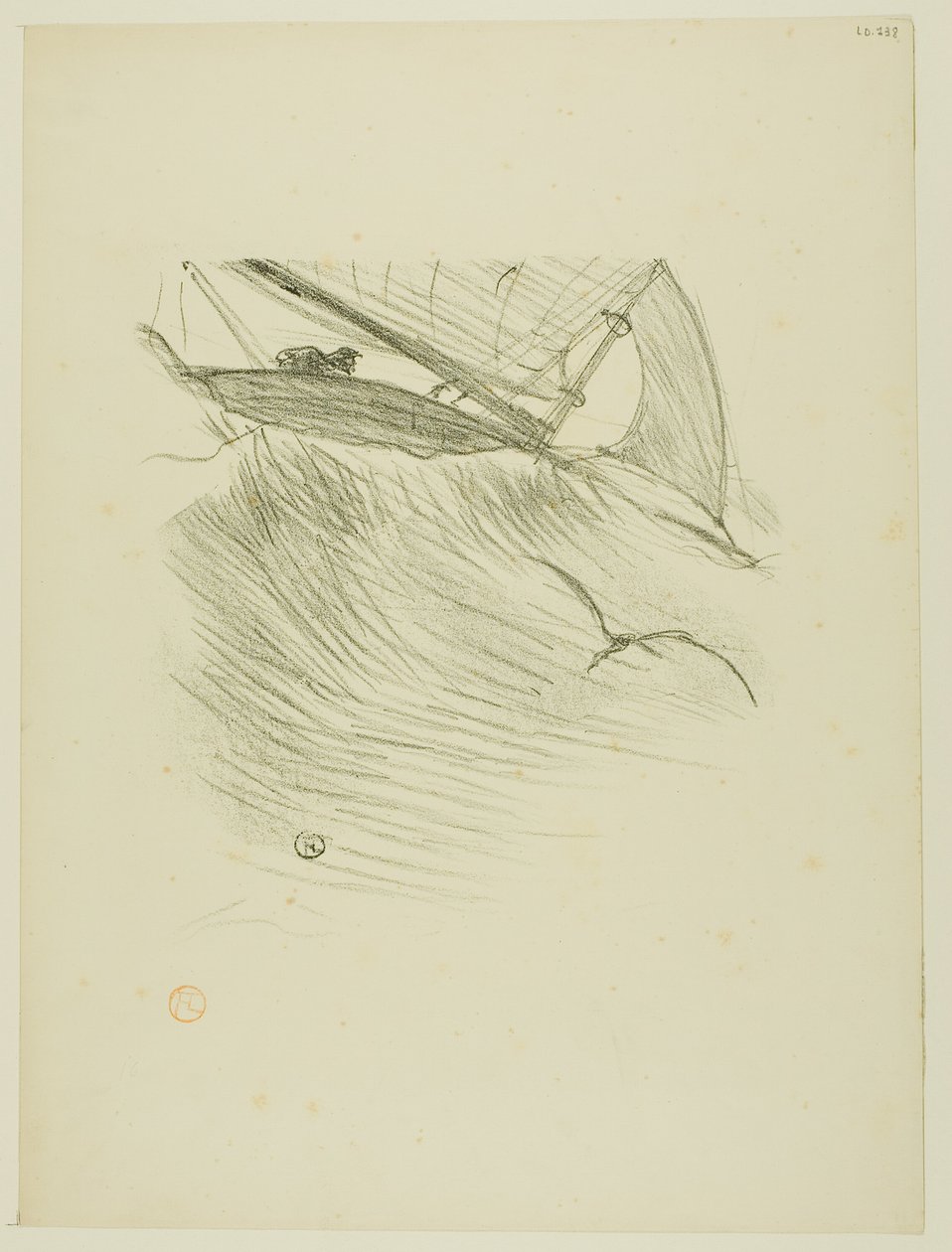 Havssvalorna, från Melodier av Désiré Dihau av Henri de Toulouse Lautrec