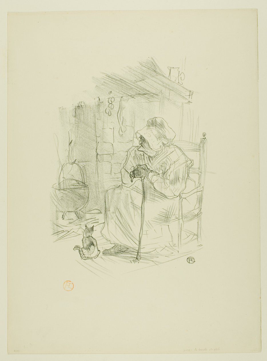 The Secret, från Mélodies de Désiré Dihau av Henri de Toulouse Lautrec