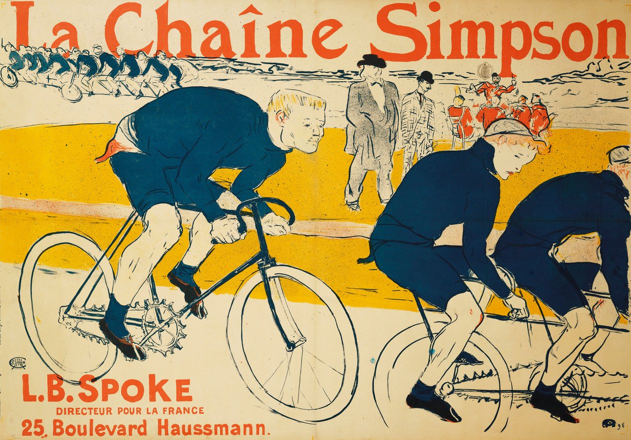 Simpson-kedjan; The Simpsons Chain, 1896 av Henri de Toulouse Lautrec