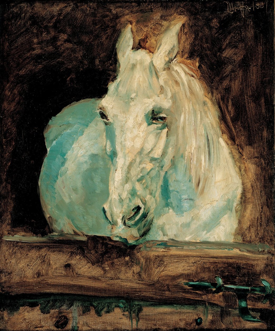 Den vita hästgasellen, 1881 av Henri de Toulouse Lautrec