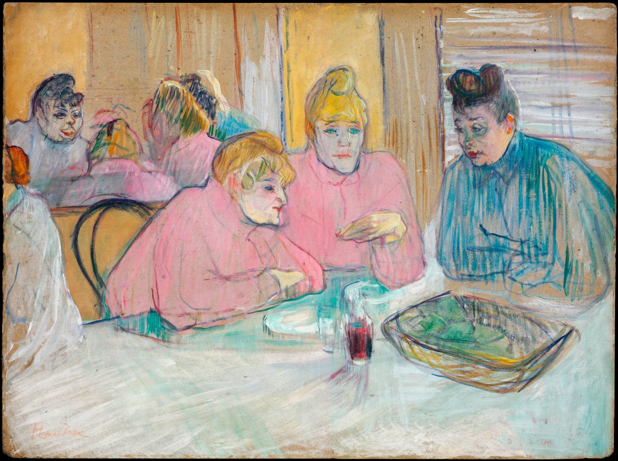 Dessa damer i matsalen, 1893-94 av Henri de Toulouse Lautrec
