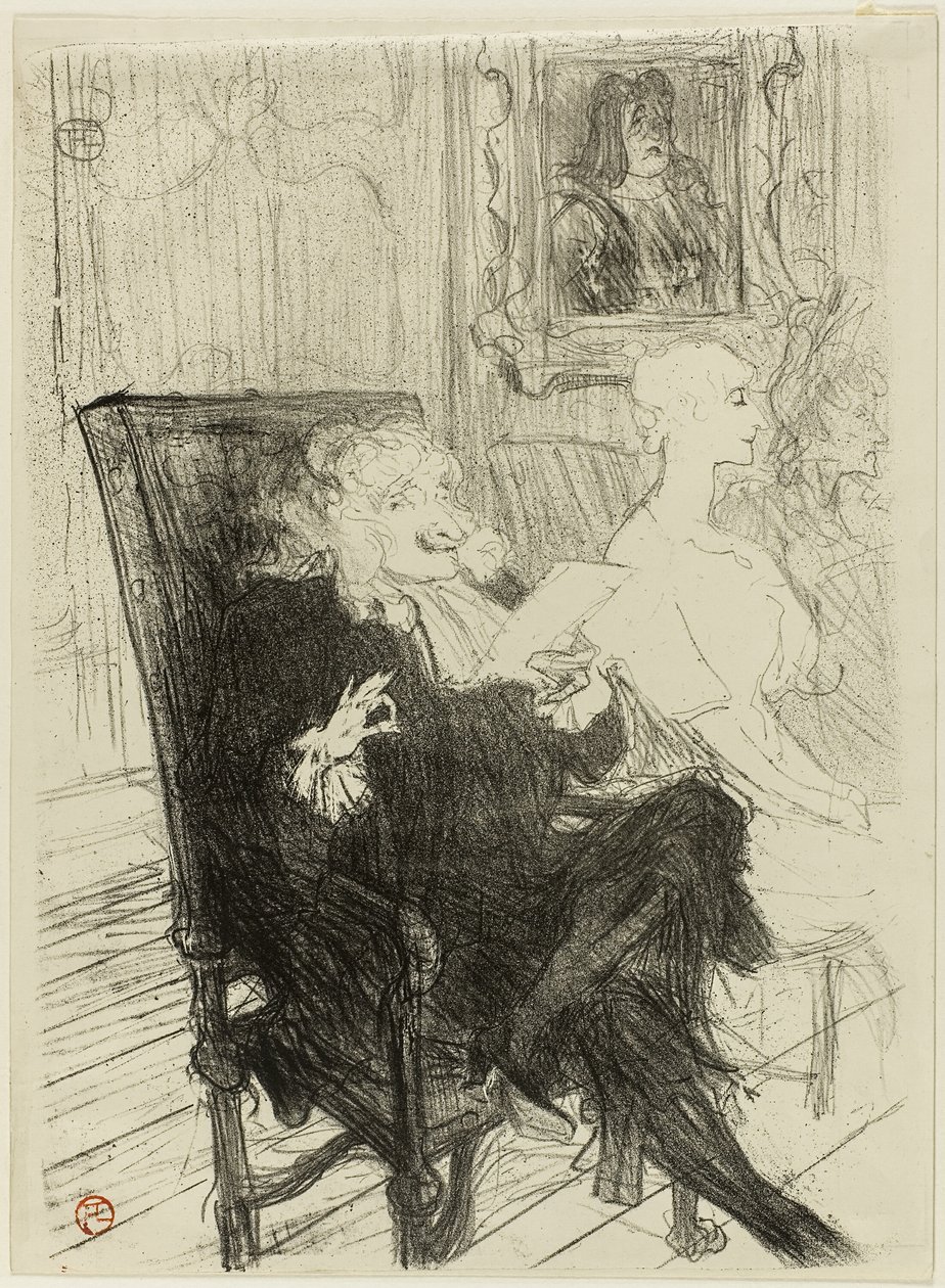 Truffier och Moreno, i Lärda kvinnor av Henri de Toulouse Lautrec