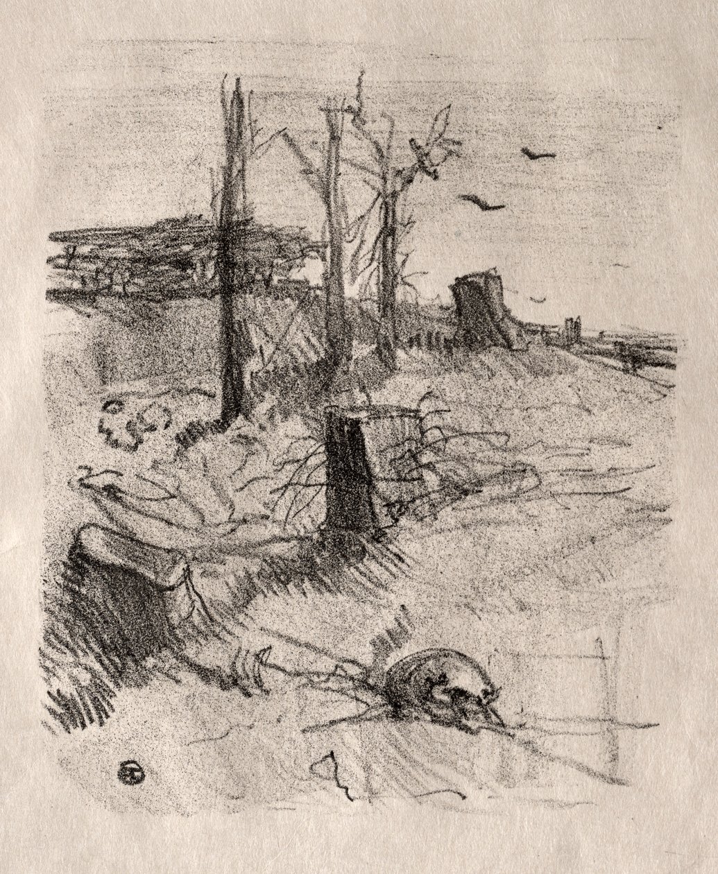 En kyrkogård i Galicien, 1898. av Henri de Toulouse Lautrec