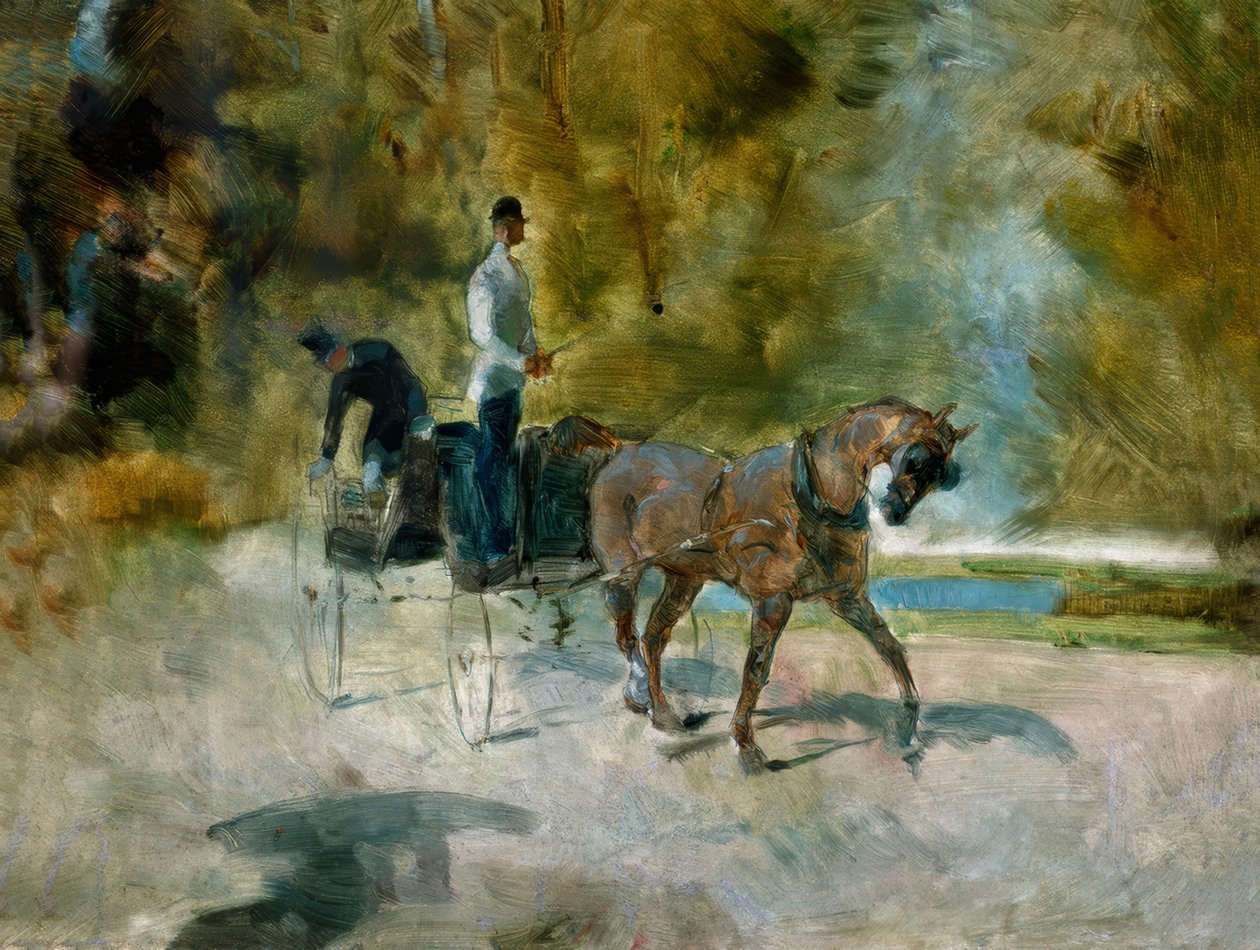 En hundkärra av Henri de Toulouse Lautrec