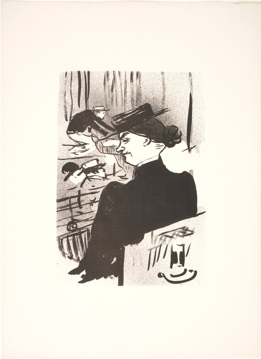 En åskådare av Henri de Toulouse Lautrec