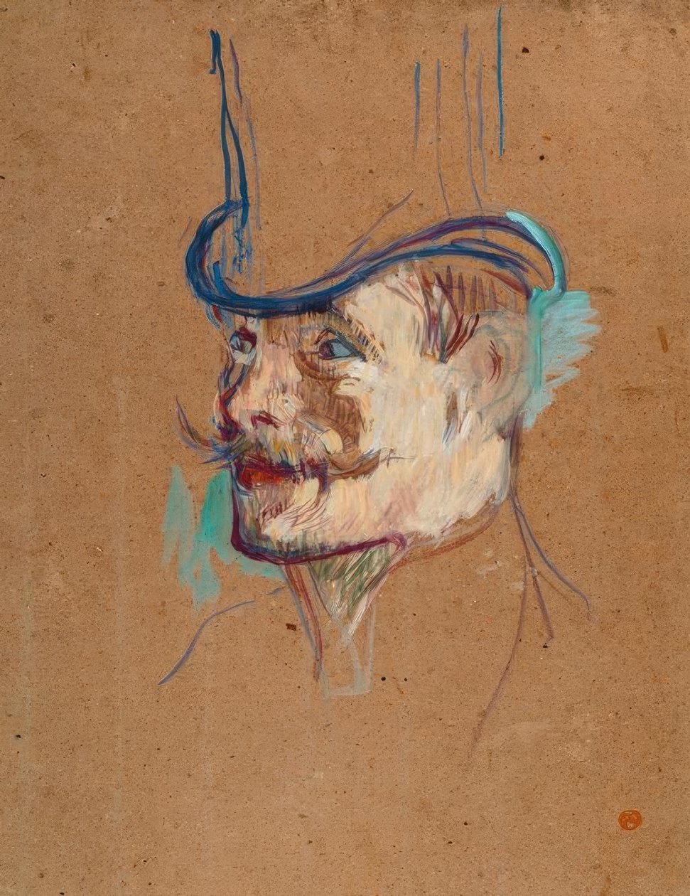 William Warrener på Moulin Rouge av Henri de Toulouse Lautrec
