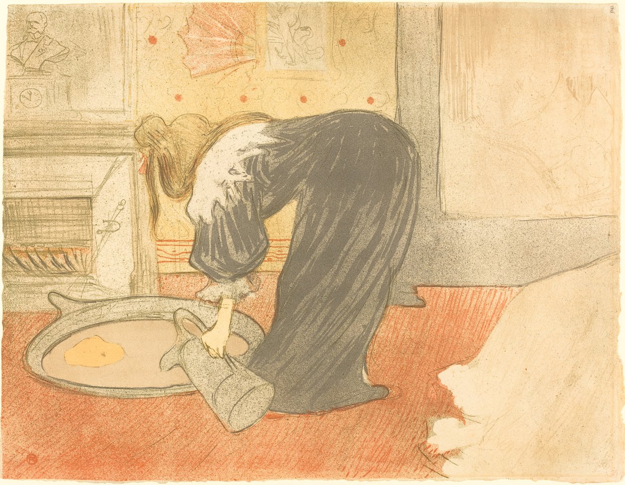 Kvinna vid badkaret (Femme au badkar) av Henri de Toulouse Lautrec
